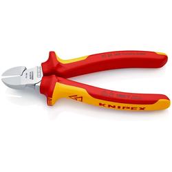 Knipex Seitenschneider isoliert mit Mehrkomponenten-Hüllen, VDE-geprüft verchromt 160 mm Nr. 70 26 160