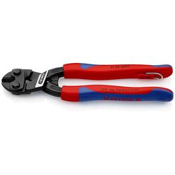 Knipex CoBolt® Kompakt-Bolzenschneider mit schlanken Mehrkomponenten-Hüllen, mit integrierter Befestigungsöse zum Anbringen einer Absturzsicherung schwarz atramentiert 200 mm (SB-Karte/Blister) Nr. 71 02 200 T BK