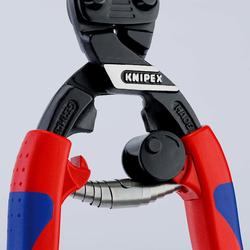 Knipex CoBolt® Kompakt-Bolzenschneider mit schlanken Mehrkomponenten-Hüllen schwarz atramentiert 200 mm (SB-Karte/Blister) Nr. 71 12 200 SB