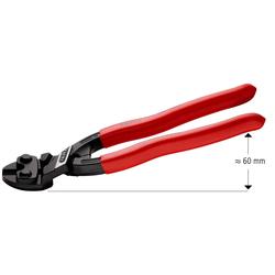 Knipex CoBolt® Kompakt-Bolzenschneider mit Kunststoff überzogen schwarz atramentiert 200 mm (SB-Karte/Blister) Nr. 71 21 200 SB