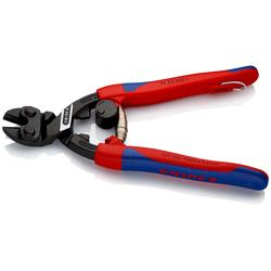 Knipex CoBolt® Kompakt-Bolzenschneider mit schlanken Mehrkomponenten-Hüllen, mit integrierter Befestigungsöse zum Anbringen einer Absturzsicherung schwarz atramentiert 200 mm (SB-Karte/Blister) Nr. 71 22 200 T BK