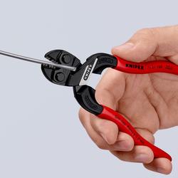 Knipex CoBolt® S Kompakt-Bolzenschneider mit Schneidaussparung mit Kunststoff überzogen schwarz atramentiert 160 mm Nr. 71 31 160