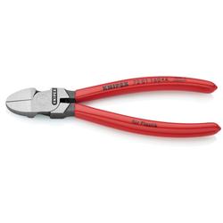 Knipex Seitenschneider für Kunststoff runder Kopf mit Kunststoff überzogen 160 mm Nr. 72 01 160 KA