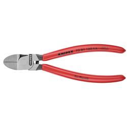 Knipex Seitenschneider für Kunststoff runder Kopf mit Kunststoff überzogen 160 mm Nr. 72 01 160 KA