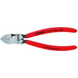 Knipex Seitenschneider für Lichtwellenleiter (Glasfaserkabel) mit Kunststoff überzogen 160 mm Nr. 72 51 160