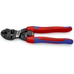 Knipex Kraft-Bündigschneider für Weichmetall und Kunststoff mit schlanken Mehrkomponenten-Hüllen schwarz atramentiert 200 mm Nr. 72 62 200