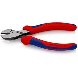 Knipex X-Cut® Kompakt-Seitenschneider hochübersetzt mit Mehrkomponenten-Hüllen schwarz atramentiert 160 mm Nr. 73 02 160
