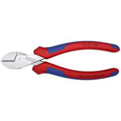Knipex X-Cut® Kompakt-Seitenschneider hochübersetzt mit Mehrkomponenten-Hüllen verchromt 160 mm (SB-Karte/Blister) Nr. 73 05 160 SB