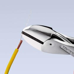 Knipex X-Cut® Kompakt-Seitenschneider hochübersetzt isoliert mit Mehrkomponenten-Hüllen, VDE-geprüft verchromt 160 mm Nr. 73 06 160