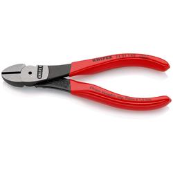 Knipex Kraft-Seitenschneider mit Kunststoff überzogen schwarz atramentiert 140 mm (SB-Karte/Blister) Nr. 74 01 140 SB
