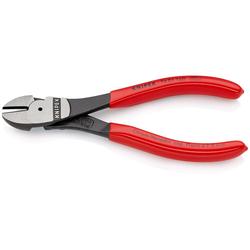 Knipex Kraft-Seitenschneider mit Kunststoff überzogen schwarz atramentiert 160 mm Nr. 74 01 160