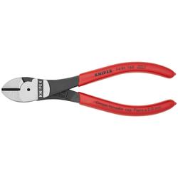 Knipex Kraft-Seitenschneider mit Kunststoff überzogen schwarz atramentiert 160 mm Nr. 74 01 160