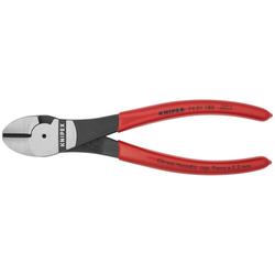 Knipex Kraft-Seitenschneider mit Kunststoff überzogen schwarz atramentiert 180 mm (SB-Karte/Blister) Nr. 74 01 180 SB