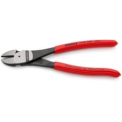 Knipex Kraft-Seitenschneider mit Kunststoff überzogen schwarz atramentiert 200 mm (SB-Karte/Blister) Nr. 74 01 200 SB