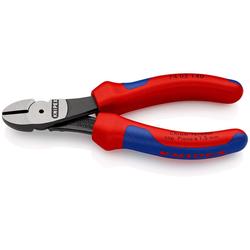 Knipex Kraft-Seitenschneider mit Mehrkomponenten-Hüllen schwarz atramentiert 140 mm Nr. 74 02 140