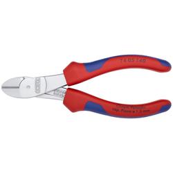 Knipex Kraft-Seitenschneider mit Mehrkomponenten-Hüllen verchromt 140 mm Nr. 74 05 140