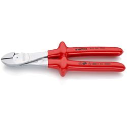 Knipex Kraft-Seitenschneider tauchisoliert, VDE-geprüft verchromt 250 mm Nr. 74 07 250