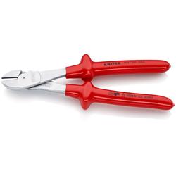 Knipex Kraft-Seitenschneider tauchisoliert, VDE-geprüft verchromt 250 mm Nr. 74 07 250