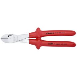Knipex Kraft-Seitenschneider tauchisoliert, VDE-geprüft verchromt 250 mm Nr. 74 07 250