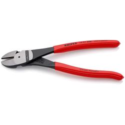 Knipex Kraft-Seitenschneider mit Kunststoff überzogen schwarz atramentiert 200 mm Nr. 74 21 200