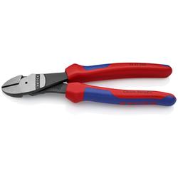 Knipex Kraft-Seitenschneider mit Mehrkomponenten-Hüllen schwarz atramentiert 200 mm Nr. 74 22 200