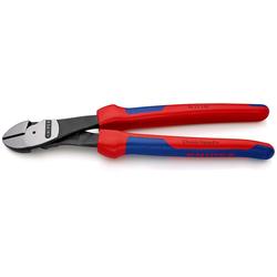 Knipex Kraft-Seitenschneider mit Mehrkomponenten-Hüllen schwarz atramentiert 250 mm Nr. 74 22 250