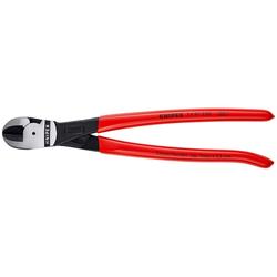 Knipex Kraft-Mittenschneider mit Kunststoff überzogen schwarz atramentiert 250 mm (SB-Karte/Blister) Nr. 74 91 250 SB
