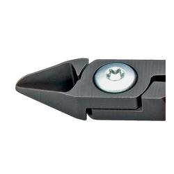 Knipex Elektronik-Seitenschneider mit Kunststoff-Hüllen brüniert 125 mm (SB-Karte/Blister) Nr. 75 02 125 SB