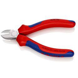 Knipex Seitenschneider für Elektromechaniker mit Mehrkomponenten-Hüllen verchromt 125 mm Nr. 76 05 125