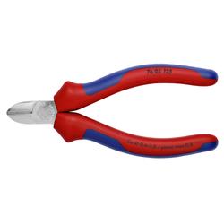 Knipex Seitenschneider für Elektromechaniker mit Mehrkomponenten-Hüllen verchromt 125 mm Nr. 76 05 125