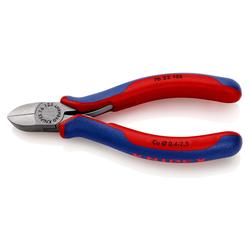 Knipex Seitenschneider für Elektromechaniker mit Mehrkomponenten-Hüllen schwarz atramentiert 125 mm Nr. 76 22 125