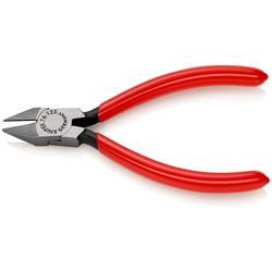 Knipex Seitenschneider für Elektromechaniker mit Kunststoff überzogen schwarz atramentiert 125 mm Nr. 76 81 125