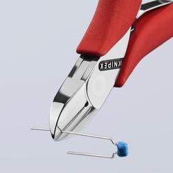 Knipex Elektronik-Seitenschneider mit Kunststoff überzogen 115 mm (SB-Karte/Blister) Nr. 77 01 115 SB