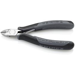 Knipex Elektronik-Seitenschneider mit eingesetzter Hartmetallschneide ESD mit Mehrkomponenten-Hüllen 120 mm Nr. 77 02 120 H ESD