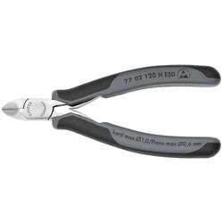 Knipex Elektronik-Seitenschneider mit eingesetzter Hartmetallschneide ESD mit Mehrkomponenten-Hüllen 120 mm Nr. 77 02 120 H ESD