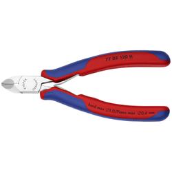 Knipex Elektronik-Seitenschneider mit eingesetzter Hartmetallschneide mit Mehrkomponenten-Hüllen 120 mm Nr. 77 02 120 H