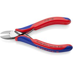 Knipex Elektronik-Seitenschneider mit Mehrkomponenten-Hüllen 130 mm Nr. 77 02 130