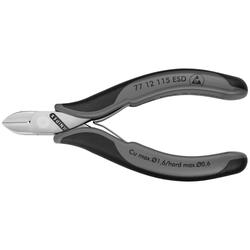 Knipex Elektronik-Seitenschneider ESD mit Mehrkomponenten-Hüllen 115 mm (SB-Karte/Blister) Nr. 77 12 115 ESDSB