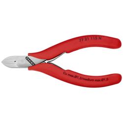 Knipex Elektronik-Seitenschneider mit durchgestecktem Gelenk mit Kunststoff überzogen 115 mm Nr. 77 21 115 N