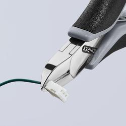 Knipex Elektronik-Seitenschneider ESD mit Mehrkomponenten-Hüllen 115 mm Nr. 77 22 115 ESD