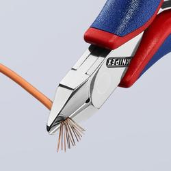 Knipex Elektronik-Seitenschneider mit Mehrkomponenten-Hüllen 115 mm Nr. 77 32 115