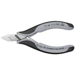 Knipex Elektronik-Seitenschneider ESD mit Mehrkomponenten-Hüllen 115 mm Nr. 77 42 115 ESD
