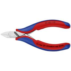 Knipex Elektronik-Seitenschneider mit Mehrkomponenten-Hüllen 115 mm (SB-Karte/Blister) Nr. 77 42 115 SB
