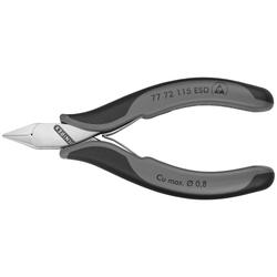 Knipex Elektronik-Seitenschneider ESD mit Mehrkomponenten-Hüllen 115 mm Nr. 77 72 115 ESD