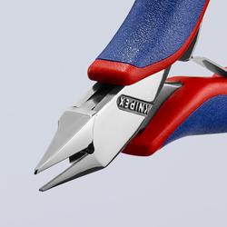 Knipex Elektronik-Seitenschneider mit Mehrkomponenten-Hüllen 115 mm (SB-Karte/Blister) Nr. 77 72 115 SB