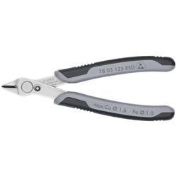 Knipex Electronic Super Knips® ESD mit Mehrkomponenten-Hüllen 125 mm (SB-Karte/Blister) Nr. 78 03 125 ESDSB