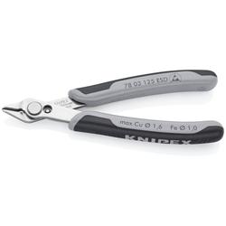 Knipex Electronic Super Knips® ESD mit Mehrkomponenten-Hüllen 125 mm (SB-Karte/Blister) Nr. 78 03 125 ESDSB