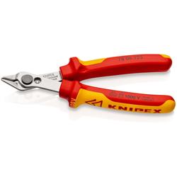 Knipex Electronic Super Knips® VDE isoliert mit Mehrkomponenten-Hüllen, VDE-geprüft 125 mm Nr. 78 06 125