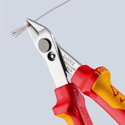 Knipex Electronic Super Knips® VDE isoliert mit Mehrkomponenten-Hüllen, VDE-geprüft 125 mm Nr. 78 06 125