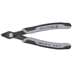 Knipex Electronic Super Knips® ESD mit Mehrkomponenten-Hüllen brüniert 125 mm Nr. 78 61 125 ESD